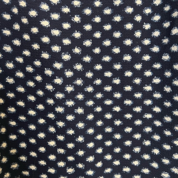 3X Ava & Viv Navy Pattern Ballon Sleeve Blouse - Picture 2 of 5